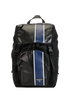 Backpack, &pound;550, Handbags, Black/Blue, Leather/Nylon, Front view